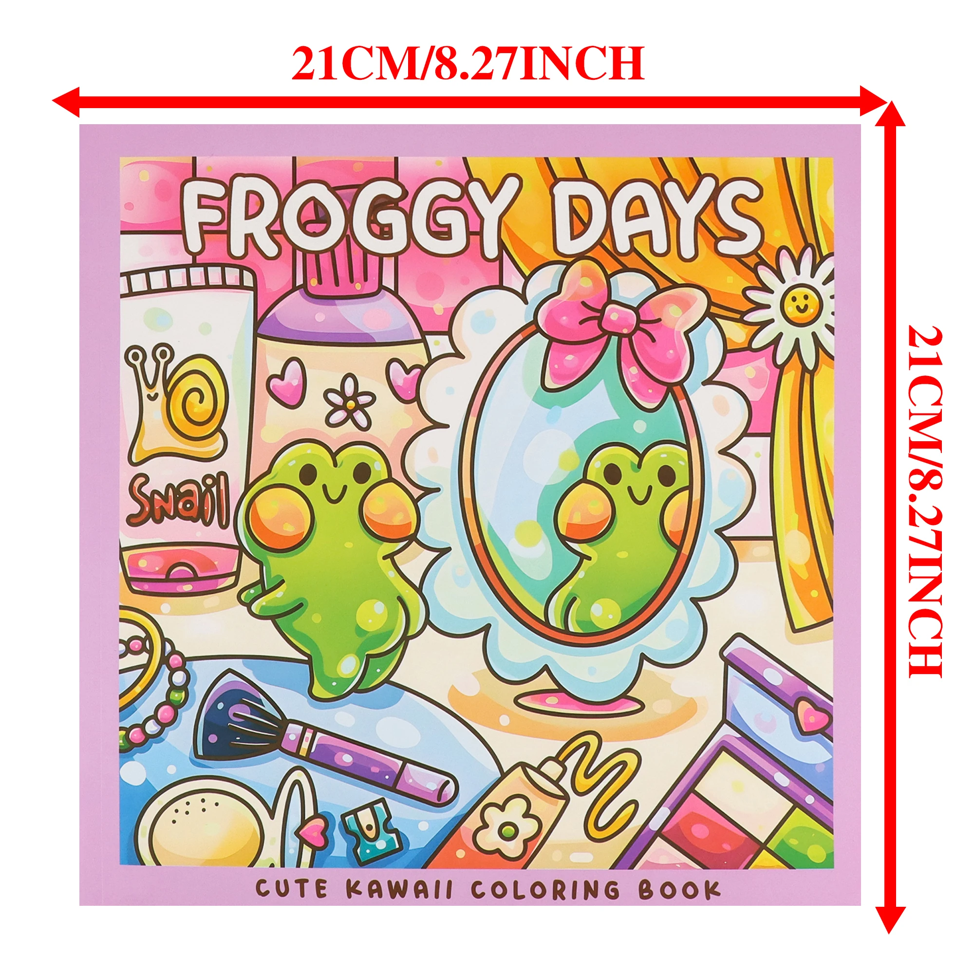 Froggy Days: A Kawaii Frog Coloring BookAdorable Frog Adventures in Relaxing Coloring for All AgesStress Relief and Creativity image 6