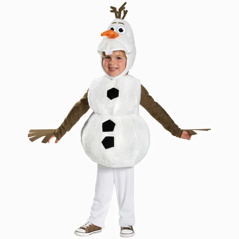 Plush Adorable Snowman Olaf Costume Christmas Costume for Children