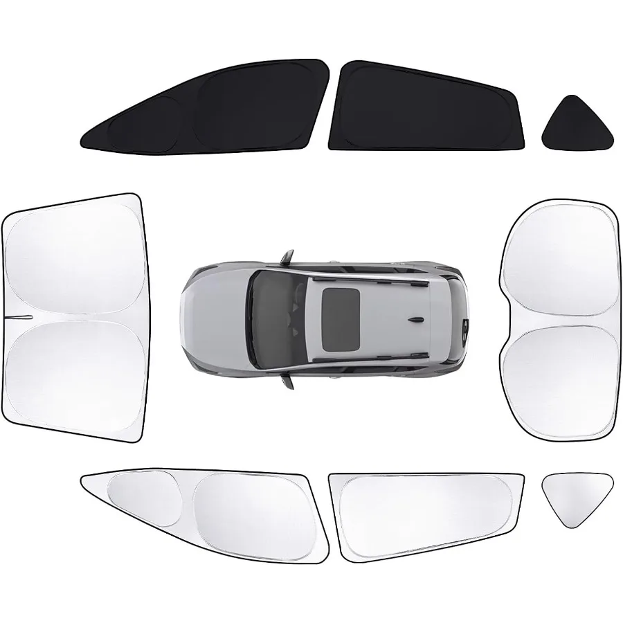 8pcs Car Window Shades for Subaru Crosstrek 2024 2025 2026 Accessories Windshield Side Rear Full Sunshade Sun Visor UV Blocking