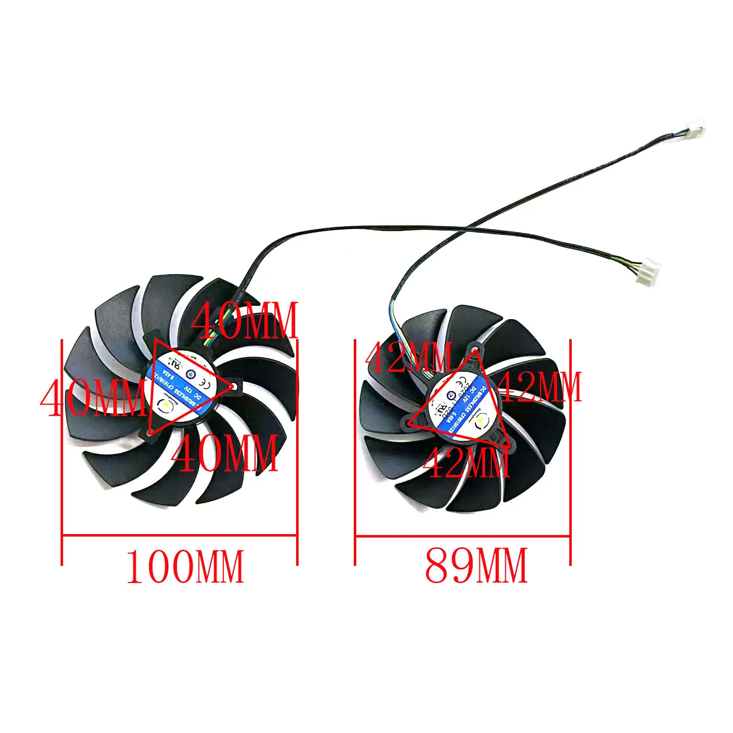 New 89MM CF9015H12S 100MM CF1010U12S 4 PIN for ZOTAC GeForce RTX 3070 Twin Edge RTX3060 Twin Edge OC RTX 3060Ti 8G graphics card