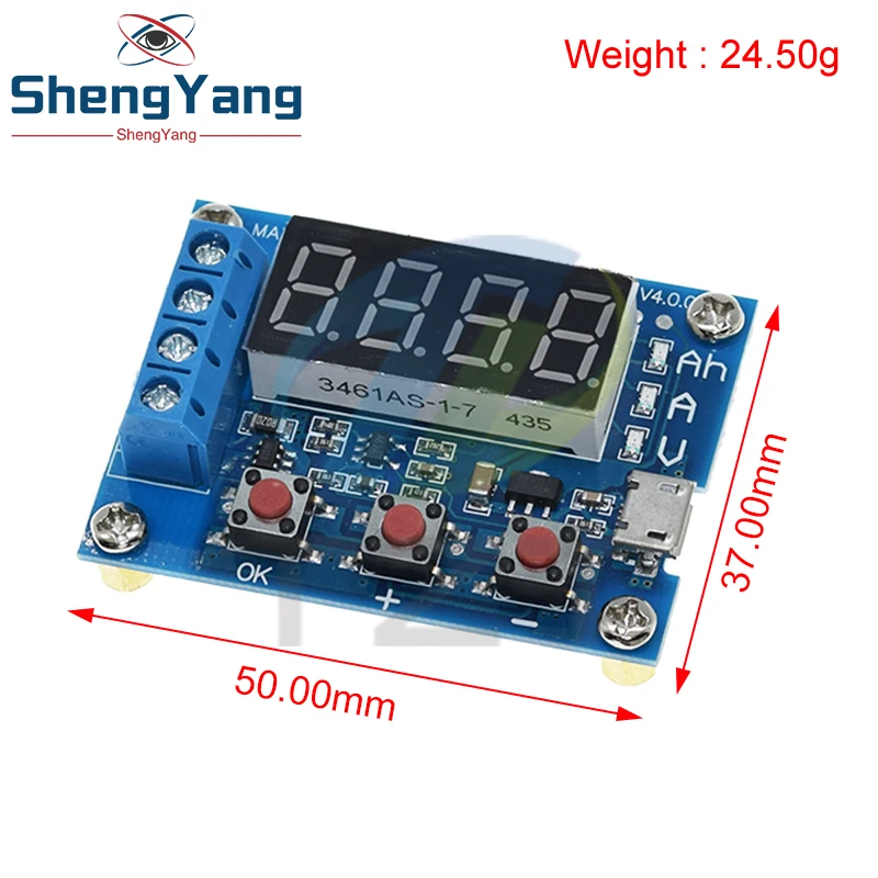 ZB2L3 Battery Tester LED Digital Display 18650 Lithium Battery Power Supply Test Resistance Lead-acid Capacity Discharge Meter