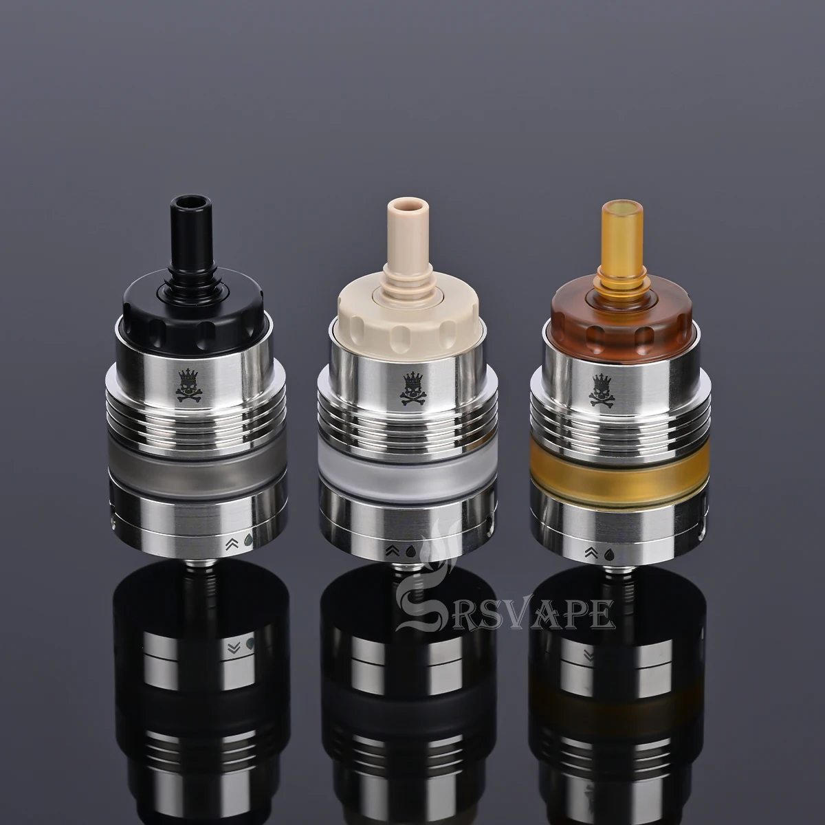 SRS Monarchy Old School mtl/DL Style Tank Rebuildable rta Atomizer with Air Pins 1.0/1.2 /1.5/1.8mm