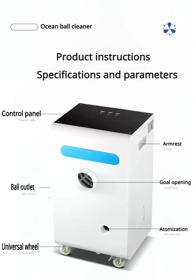 Automatic Suction Drying Washing Plastic Ball Cleaning Machine 15000pcs Per Hour Big Pool Water Washing Ocean Ball Cleaner