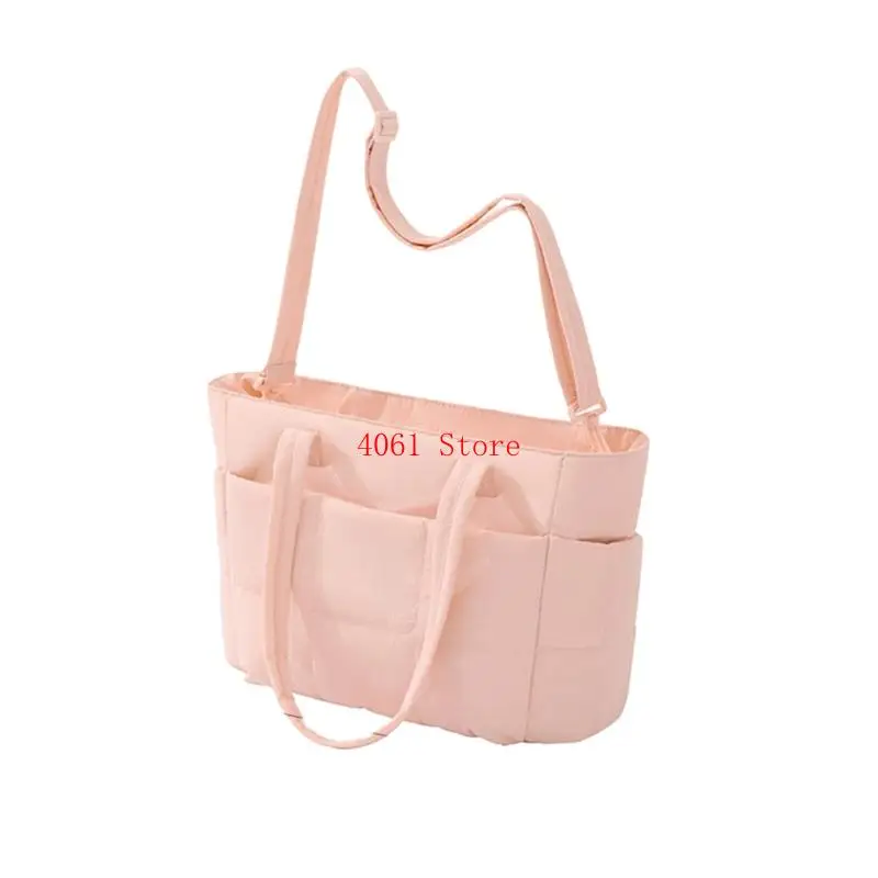 Modern Large Shoulder Bag For Professional Women Practical Nylon Fabric Underarm Bag Spacious Design For Work Or School