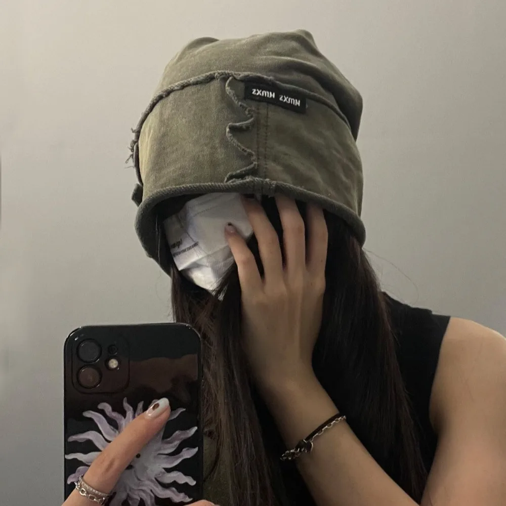 قبعة قطنية سميكة للرجال والنساء ، بونيه مقاوم للبرد ، بلون واحد ، قبعة مرنة ، غسلها ، الموضة