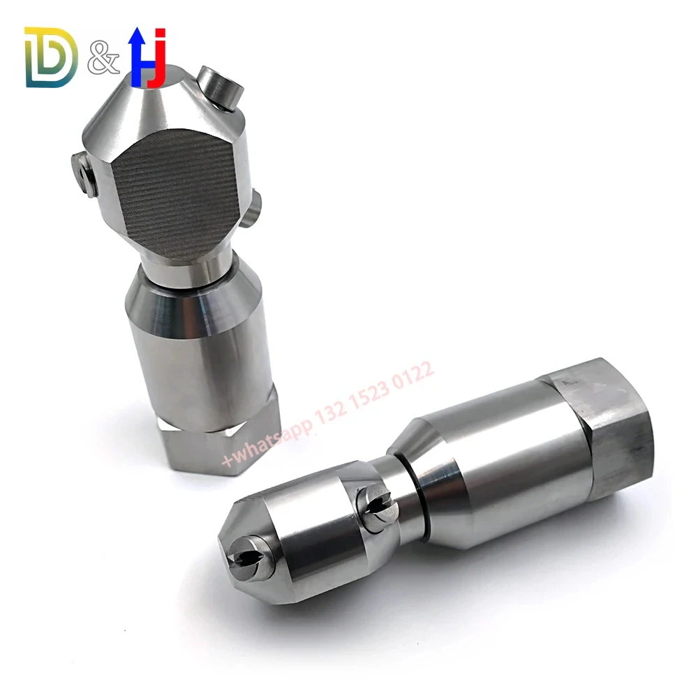 New 3/4'‘ 18250 Type Tank 360 Degree Rotary Cleaning Nozzle, High Pressure Tank Washing Nozzle, Dedusting Industrial Cleaning