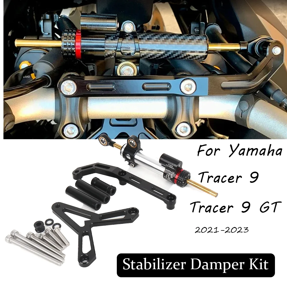 

Motorcycle Steering Damper Stabilizer Ride Safe Handlebar Bracket Kit For Yamaha Tracer 9 GT Tracer9 TRACER 9 2021 2022 2023