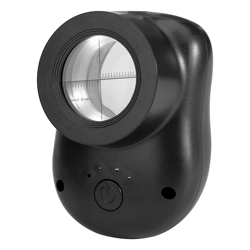 (New)-40X Double Glass Lens Magnifier With Bright LED Lights(3 Modes), Handheld Jewelers Magnifying Glass For Coins Stamps