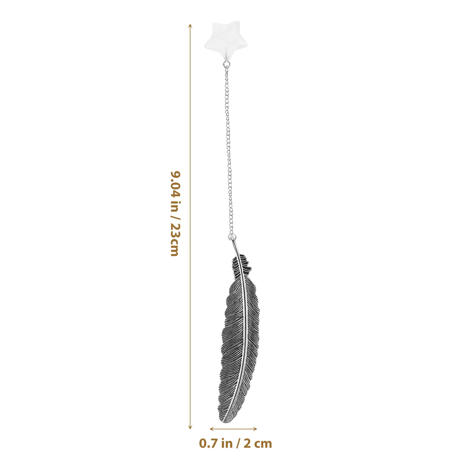 Elegancki kryształowy zakładka do książki w kształcie pióra, lekka zakładka do czytania, dekoracyjny prezent, unikalne zakładki do książek dla kobiet.