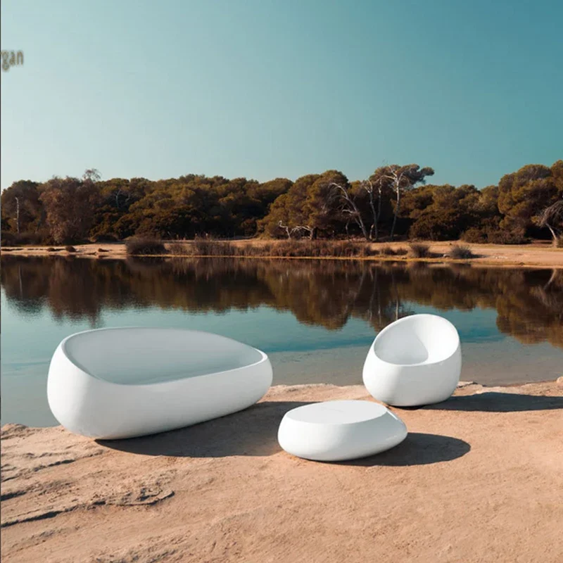 

Современный Коммерческий Комплект Уличной Мебели для Сада: Столы и Стулья из Стекловолокна для Школ, Парков, Кухонь и Вилл