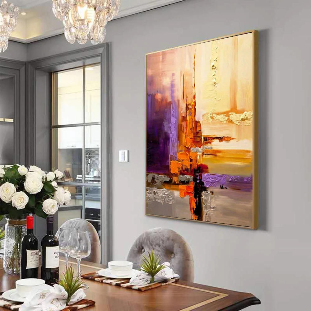 

Abstract Paints on Canvas Modern Wall Art Pictures Large Pattern pendant Handmade abstract Oil Painting Decor home living room