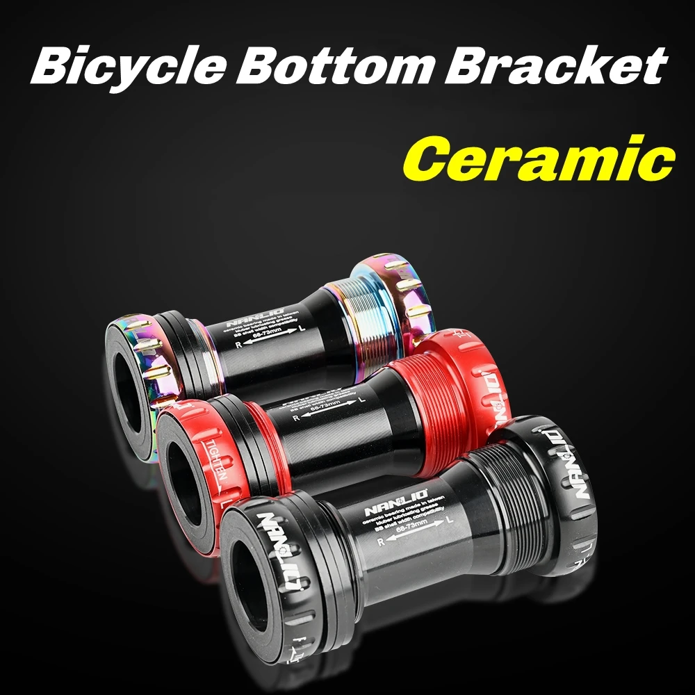 Bearing Bicycle Bottom Bracket Type 68/73 mm Aluminum Alloy Crank Set with Central Hollowtech For Shimano