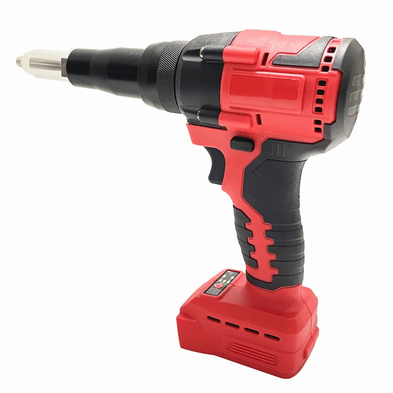 Fit For Milwaukee 18V Battery 2.4-4.8mm Electric Cordless Riveter Gun Brushless Rivet Nut Gun Woodworking Tool Riveting Tool