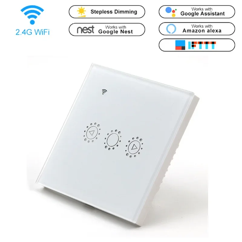 WiFi Smart Dimmer Switch Smart WiFi Telecomando Touch dimmer interruttore Alexa Voice APP Controllo Googel Assistant AC 95-250V