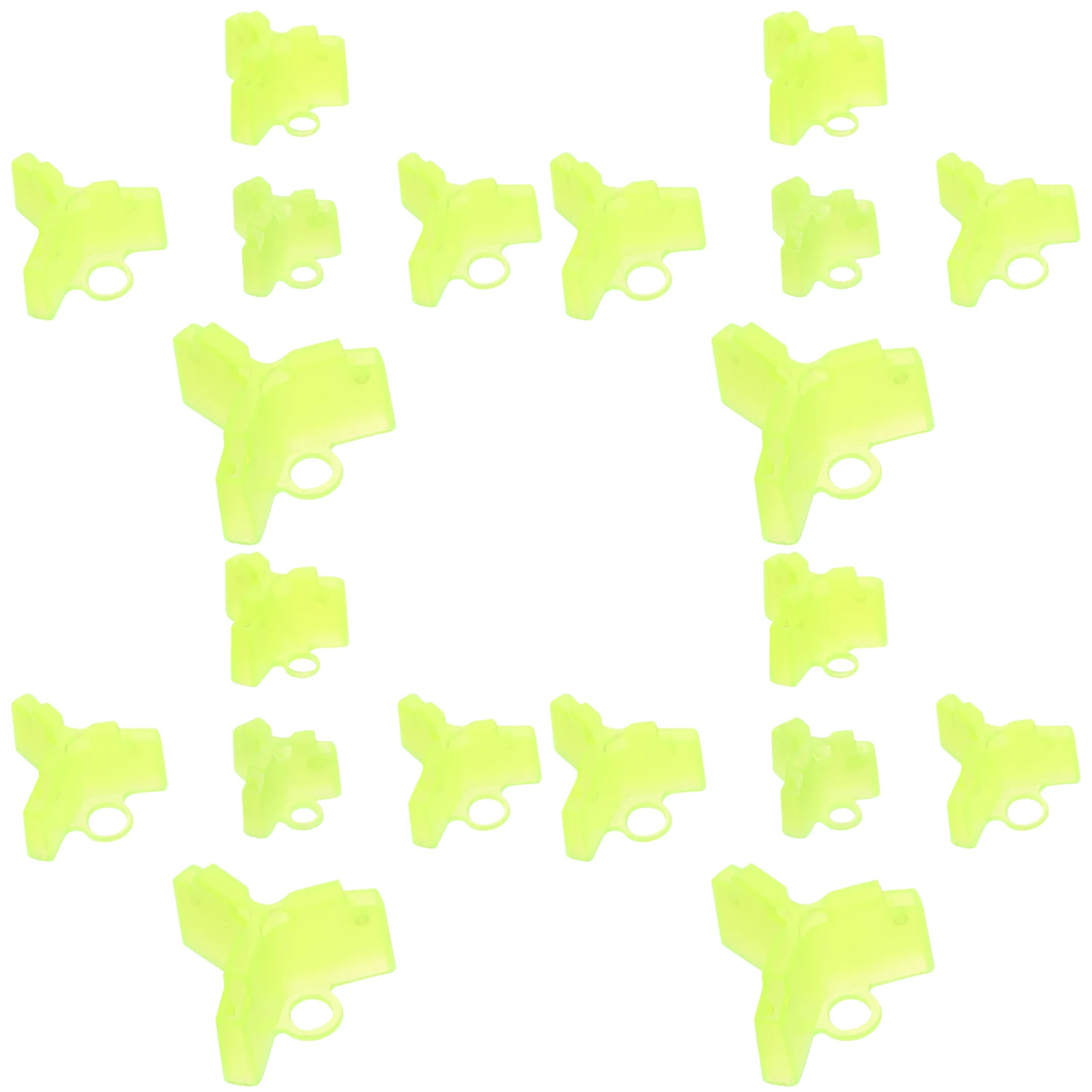 

100pcs Yellow 1# 5# Fishing Hook Safety Bonnet Anti Scratch Treble Hook Covers Protective Guard for Tackle Box Storage