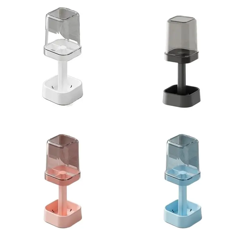 

A24F-Toiletries Storage, Household Vertical Toothbrush Rack, Dormitory Toothpaste Electric Toothbrush Storage Rack, Tooth Cup