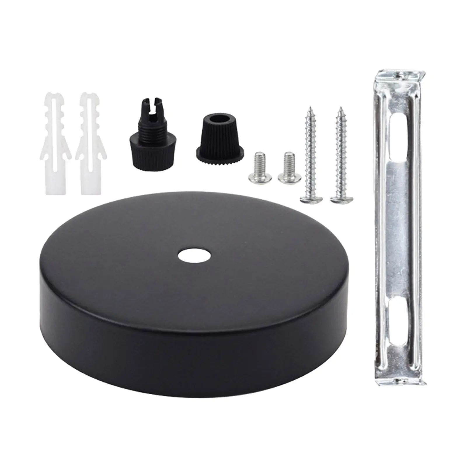 1Set Round Base Ceiling Hole Cover Iron Ceiling Canopy Plate for Chandelier Lighting DIY Pendant Cover Kit Chandelier Canopy