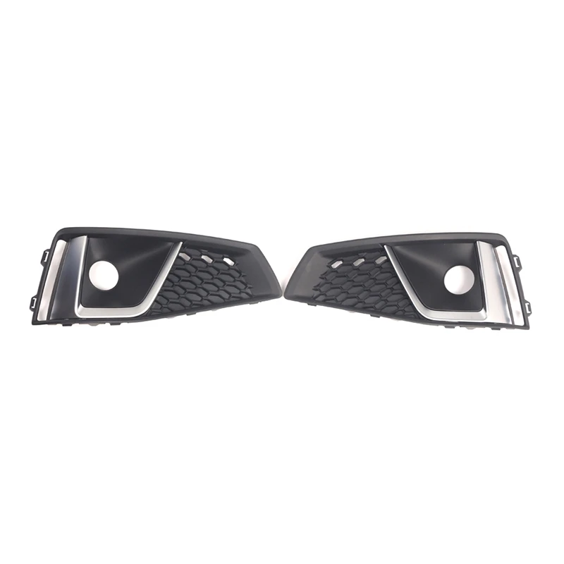 Front Grille Fog Light Frame Fog Light Grille Cover For  A4 B9 S-LINE S4 2018-2020