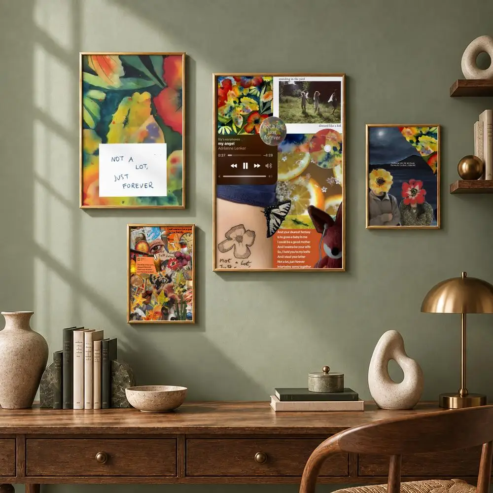 Aesthetic Singer A-Adrianne LenkerS Poster HD Self-Adhesive No Residue After Removal Ideal for All Kinds of Wall Decor
