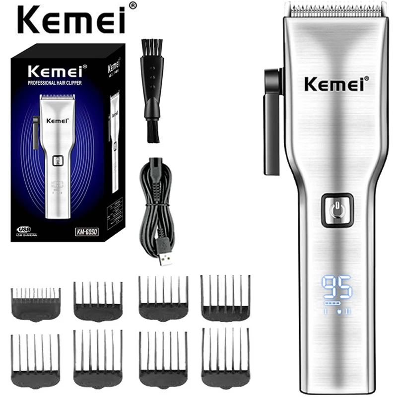 

Original Kemei Rechargeable Powerful Hair Trimmer Barber Hair Clipper Beard Corded Cordless Electric Hair Cutting Tool Machine