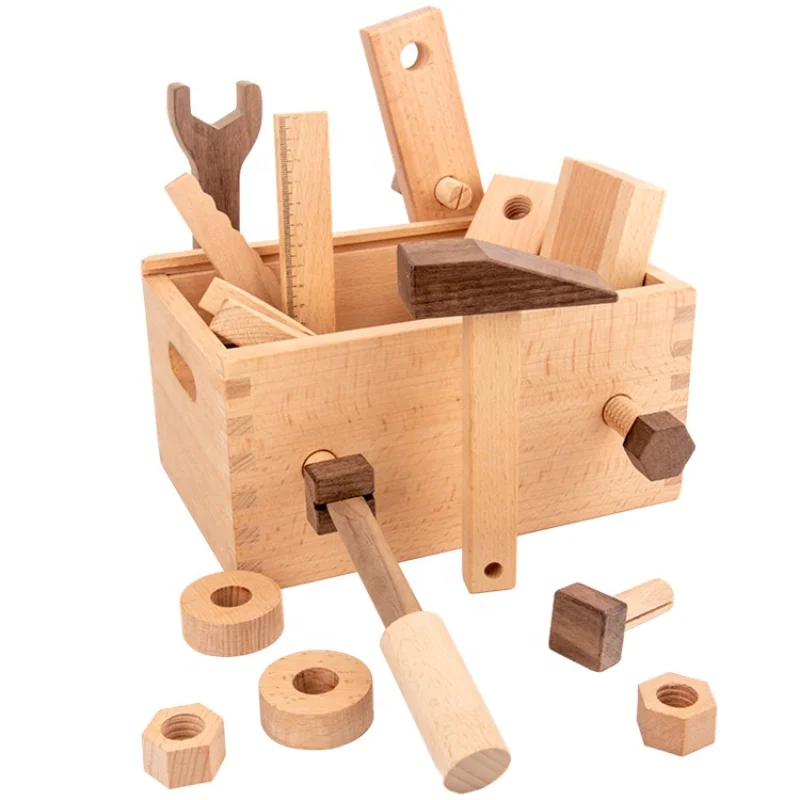 Wholesale Wooden Busy Board Tool Screws   Baby Tools Assembly Kit  Kids Toy