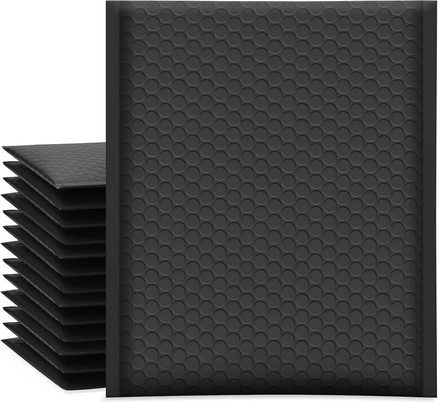 

Bubble Mailers 8.5x12 Inch Black 25 Pack Usable Size 8.5x11 Poly Padded Envelopes #2 Medium Mailing Opaque Packaging Postal Self
