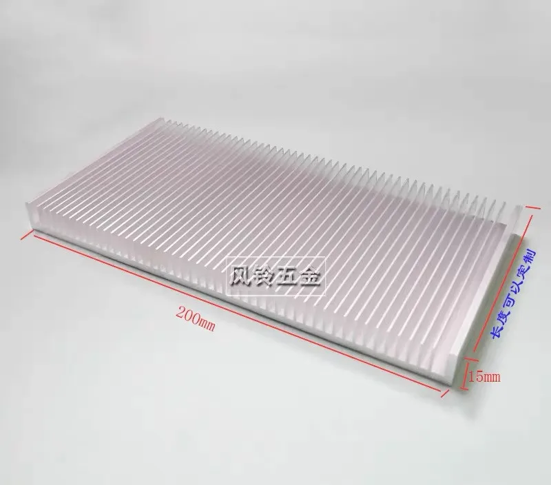 

High power electronic cooling aluminum sheet 200*15*100/200 lighting cooling plate dense tooth LED cooling aluminum