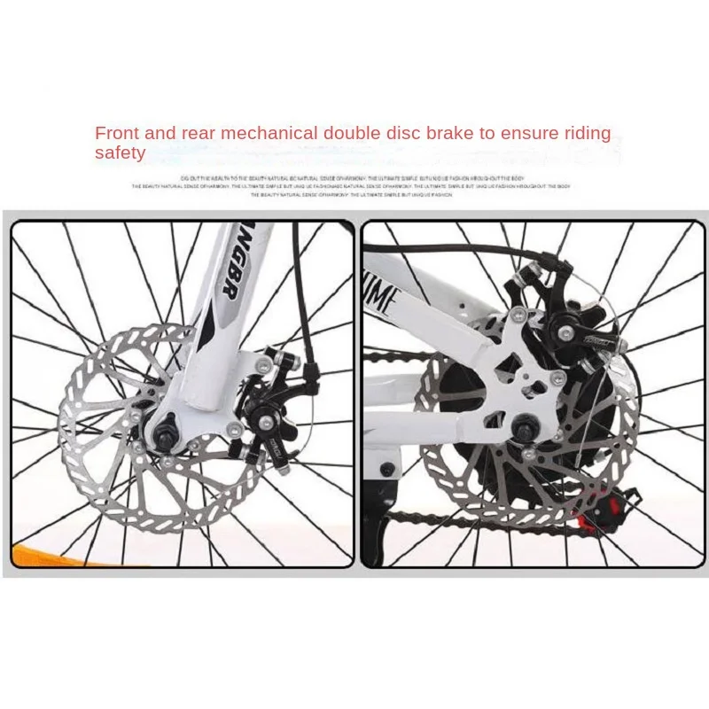 WolFAce 24/26 Inch Mountain Bike Double Disc Brake Bicycle Adult Student Variable Speed Shock-absorbing Bike 2022 New Nice Gift