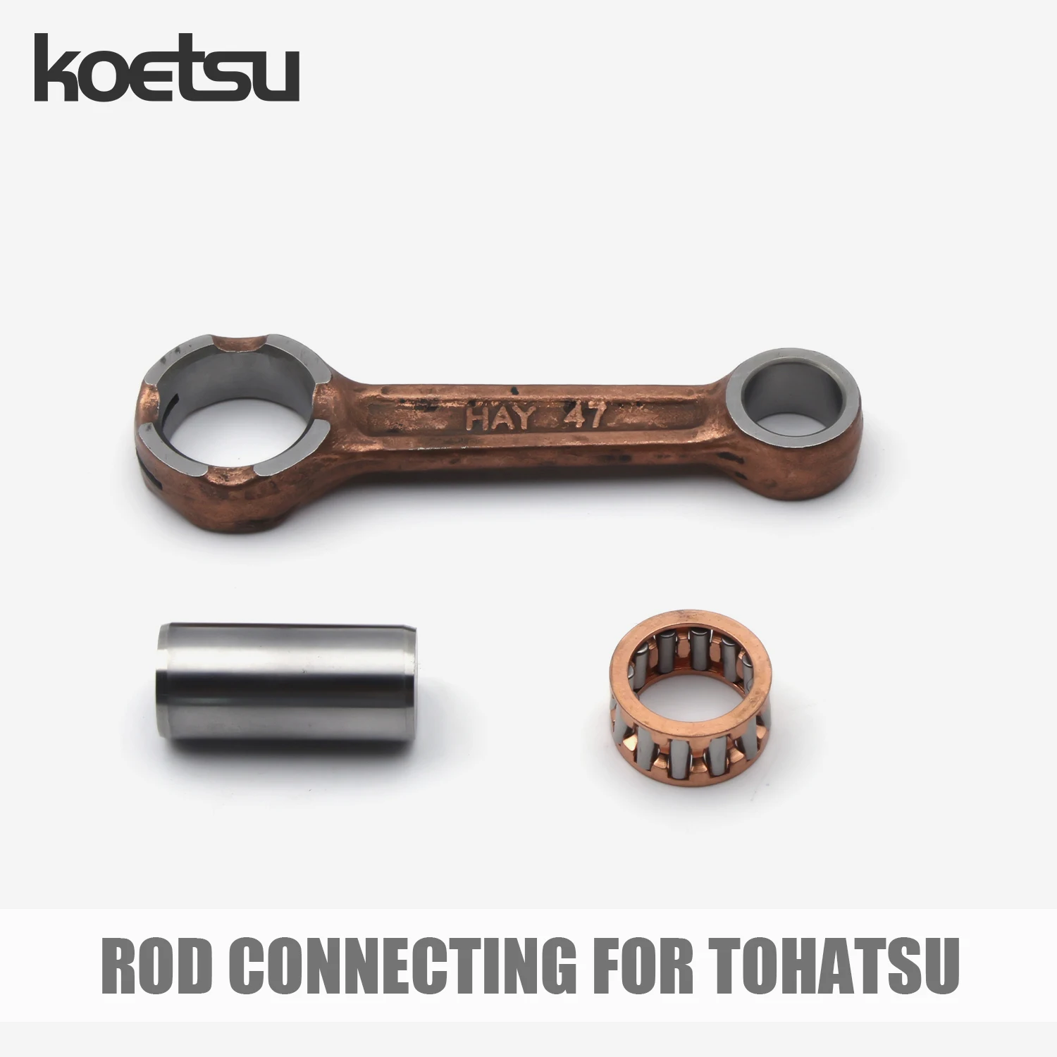 Шатун KOETSU в сборе — для подвесных гребных двигателей TOHATSU (3–40 л.с., 2-тактный)