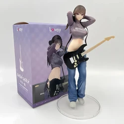 25cm Guitar Sisters Anime Girl Figure Masked Girl Yuna illustration by Biya Action Figure Luna Figures Sexy Collection Model Toy