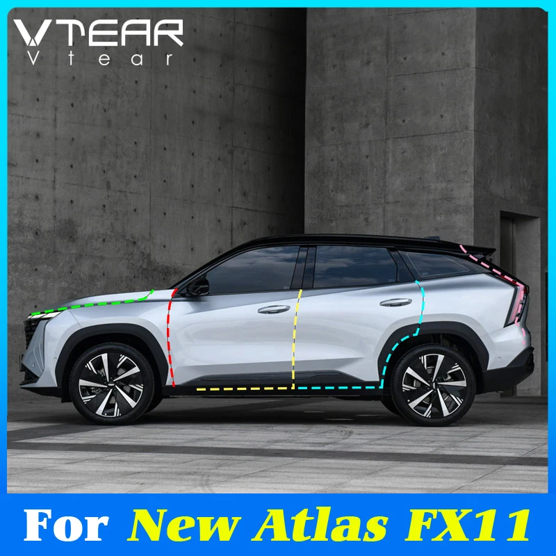 Vtear Car Sealing Strip Trim Cover Door Dustproof Edge Mute Sticker Protective Accessories For Geely New Atlas FX11 Boyue L 2024