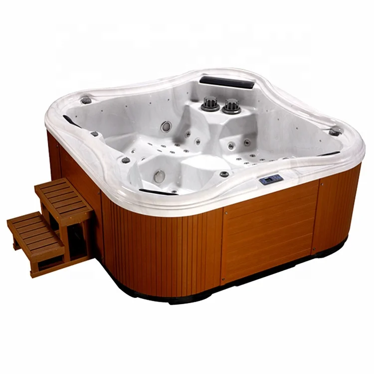 Above Ground Outdoor Spa 5 Person Balboa Hot Tub With 2 Loungers