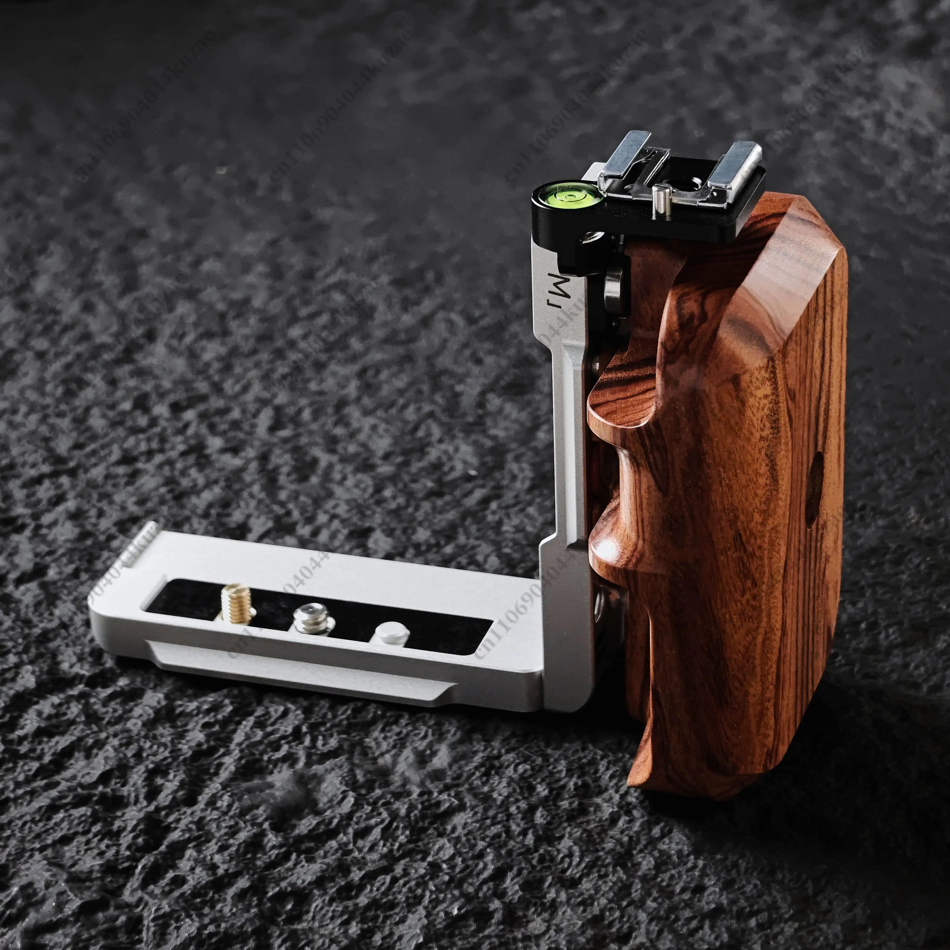 For Hasselblad 907x 100c 50c, Solid Wood Extended L-Board Handle & Finger Grip Camera Cage