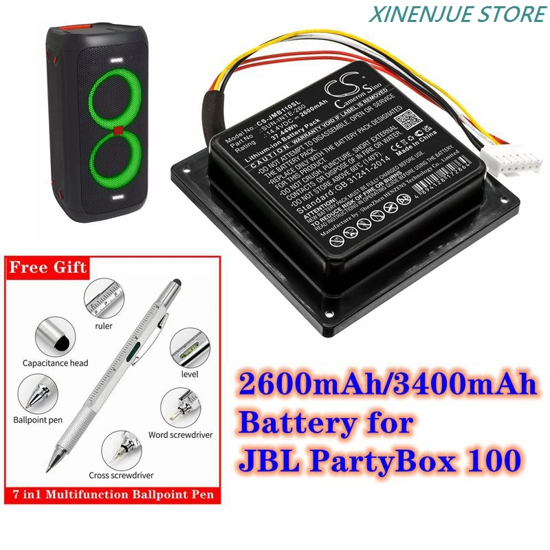 JBLパーティーボックス100 party box100 新品バッテリー Amazon.com: FYIOGXG Replacement Battery for JBL PartyBox 100 PN