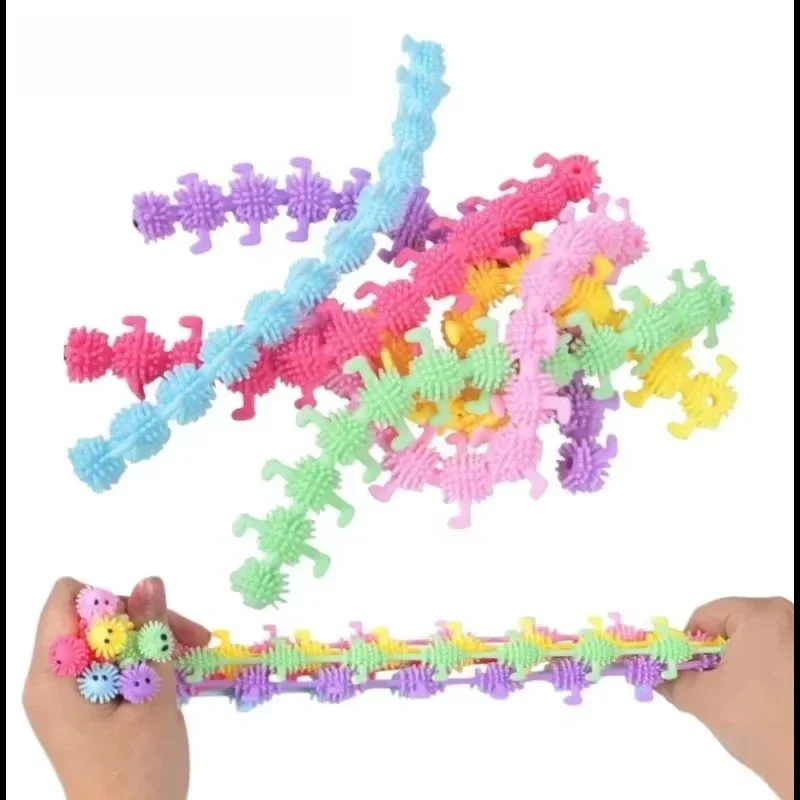 Stretchy Caterpillar Sensory Toy - Stress Relief Fidget String Anxiety Therapy Fun