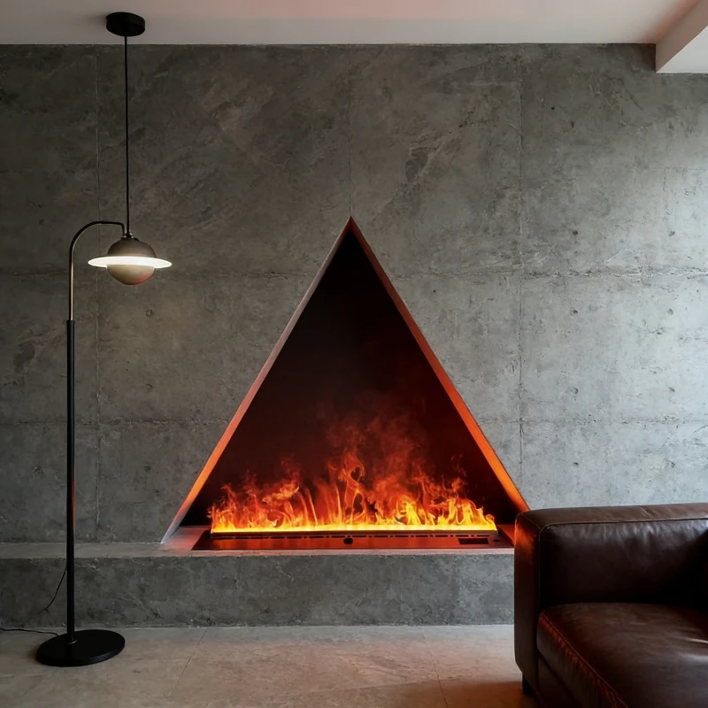 スマートホームTuyaアプリ制御3D噴霧式暖炉、リビングルーム、寝室、ホテル、スパセンター暖炉、加湿器付き暖炉