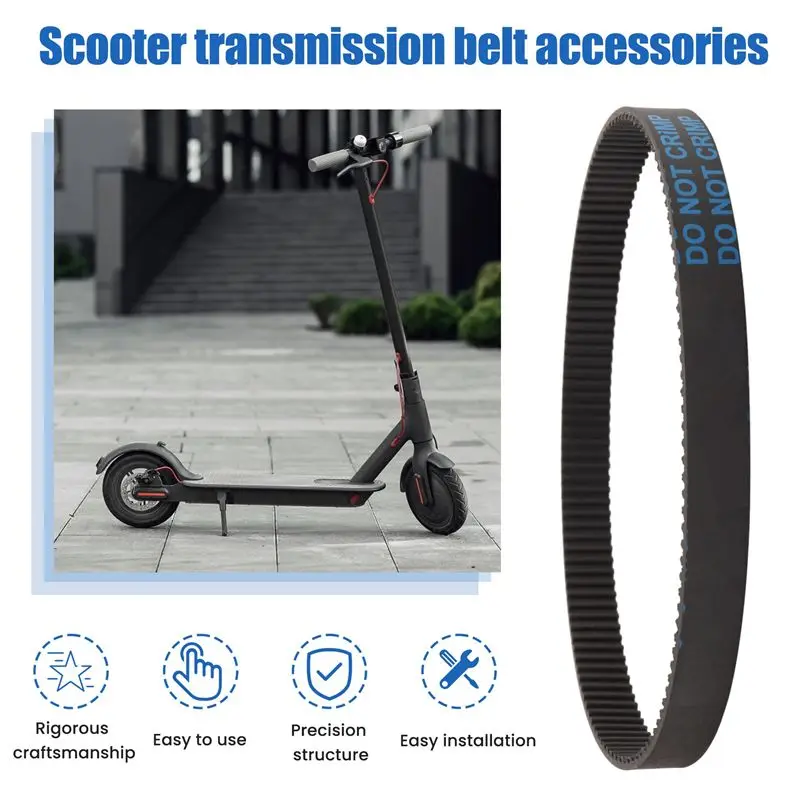 AU16-3Pcs -384-12 Drive Belt For Electric Bike E-Bike Scooter Motorcycle