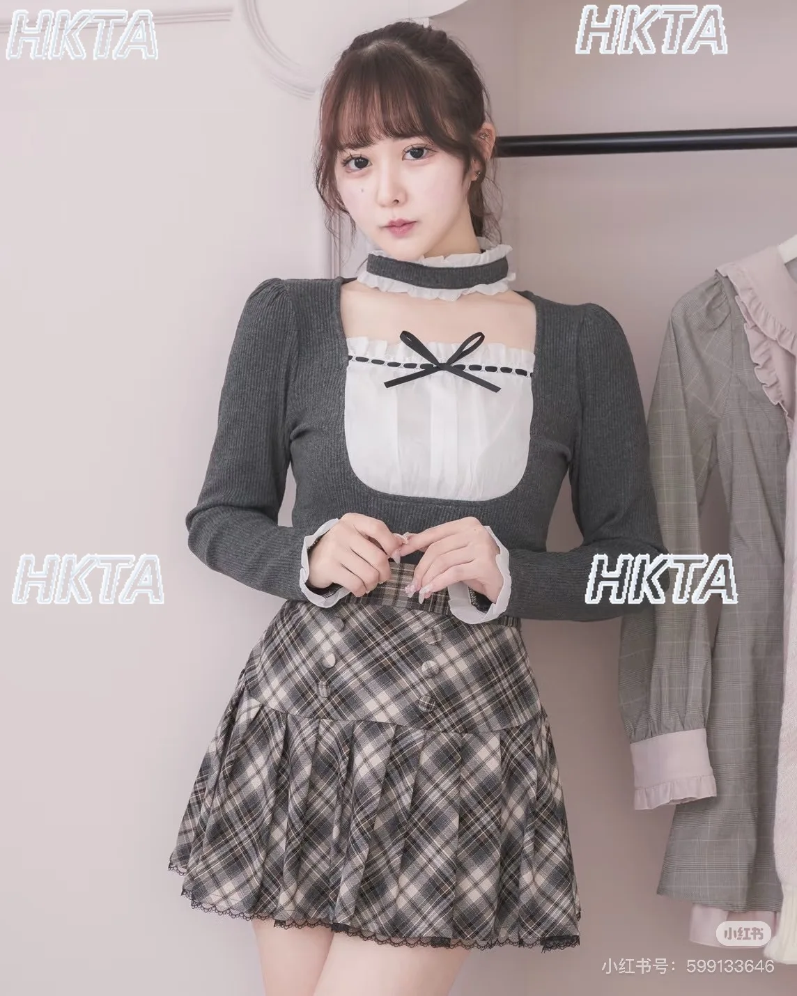 Japanese 2025 Commuter Autumn Winter Long Sleeve Square Neck Pleated Bow Slim Fit Black T Shirts Splicing Waist Tshirt Top Women