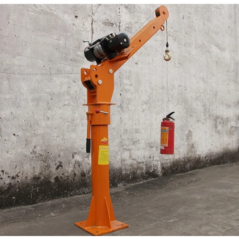 1 ton 12v24v car small crane household electric hoist 220v crane