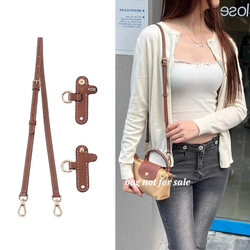 

Bag Strap for Longchamp Mini Bag Shoulder Strap Dumpling Crossbody Perforated Conversion Accessories for Punch-free Strap
