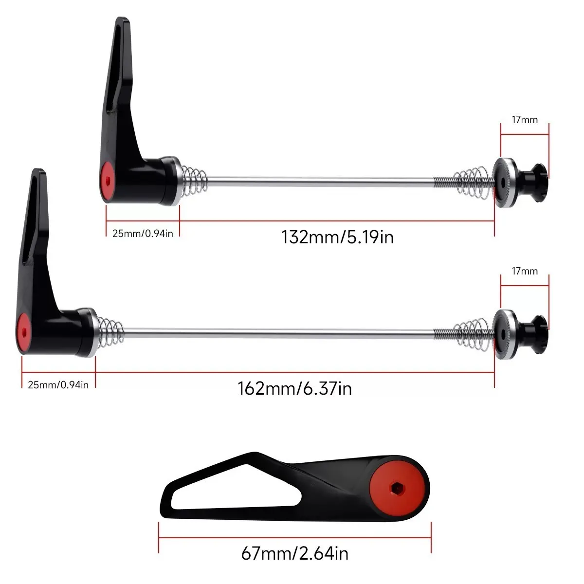 Swift Bike Turu Axle Skewer Set Quick Release Ultra High Strength Titanium Alloy Road Bike 100mmx130mm MTB Bike 100mmx135mm