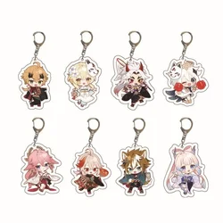 Genshin Impact Lumine Aether Paimon Kamisato Ayaka Kamisato Ayato Keychains Accessories Cute Character Backpack Pendant Gifts