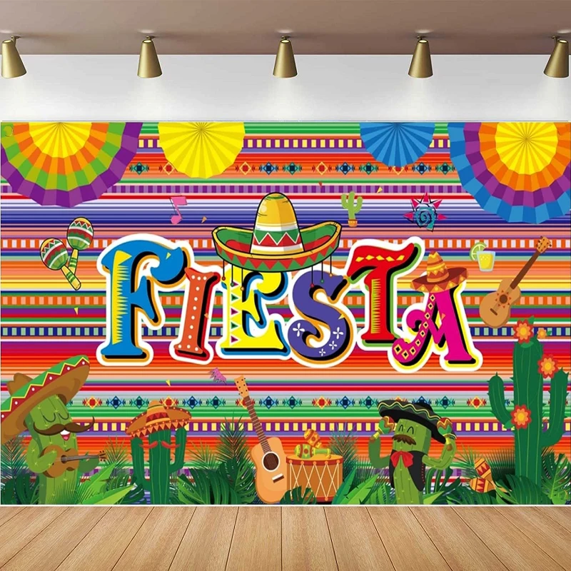 

Фон для фотосъемки ко Дню мертвых, мексиканский фон для Синко де Майо, яркие цвета, декор для мексиканской вечеринки, портретная съемка