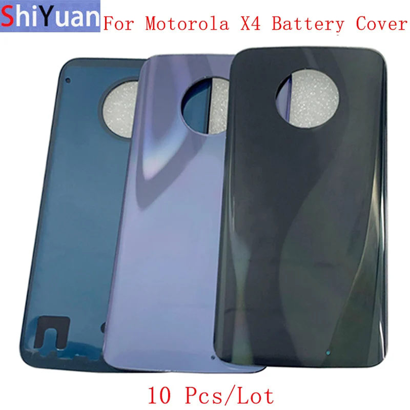 

10Pcs/Lot Battery Cover Rear Door Panel Housing Case For Motorola Moto X4 XT1900 Back Cover with Logo Replacement Parts