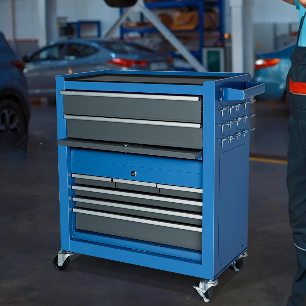 Tool Trolley Cart with Four Casters High hardness Alloy Tool Rack Powerful tool cart Tool Holders Shelf 7 days delivery