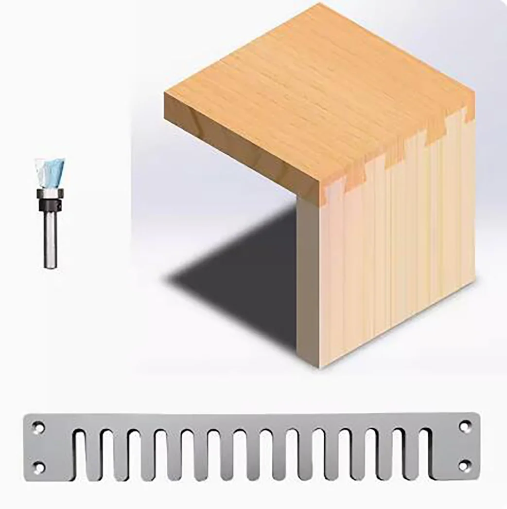 

DIY Woodworking Dovetail Machine Template, Beehive Dovetail Straight Tenon Mold