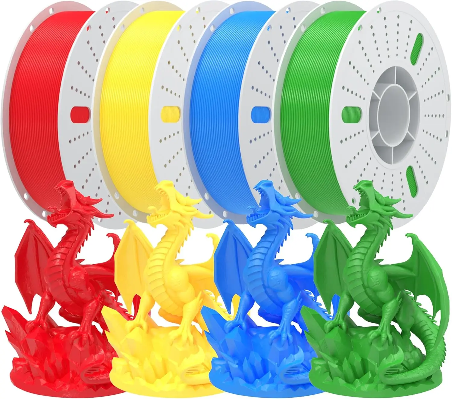 

Высокоточный 3D-филамент 1,75 мм, прочный PETG с улучшенным потоком, точность +/-0,02 мм для FDM-принтеров, 4 кг, разноцветный