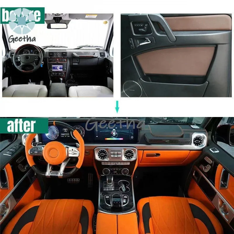 Fabrycznie Nowe, Najlepiej Sprzedające Się Elementy do Tuningu Wnętrza Samochodu Mercedes-Benz Klasy G (G350, G500, G550) do Przeróbki na G63/G65 - Zestaw do Modyfikacji Wnętrza i Siedzeń