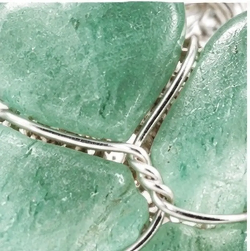 Adjustable For Date Night Jewelry For Women Dainty Handmade Green Crystal Four Leaf Lucky Shamrock