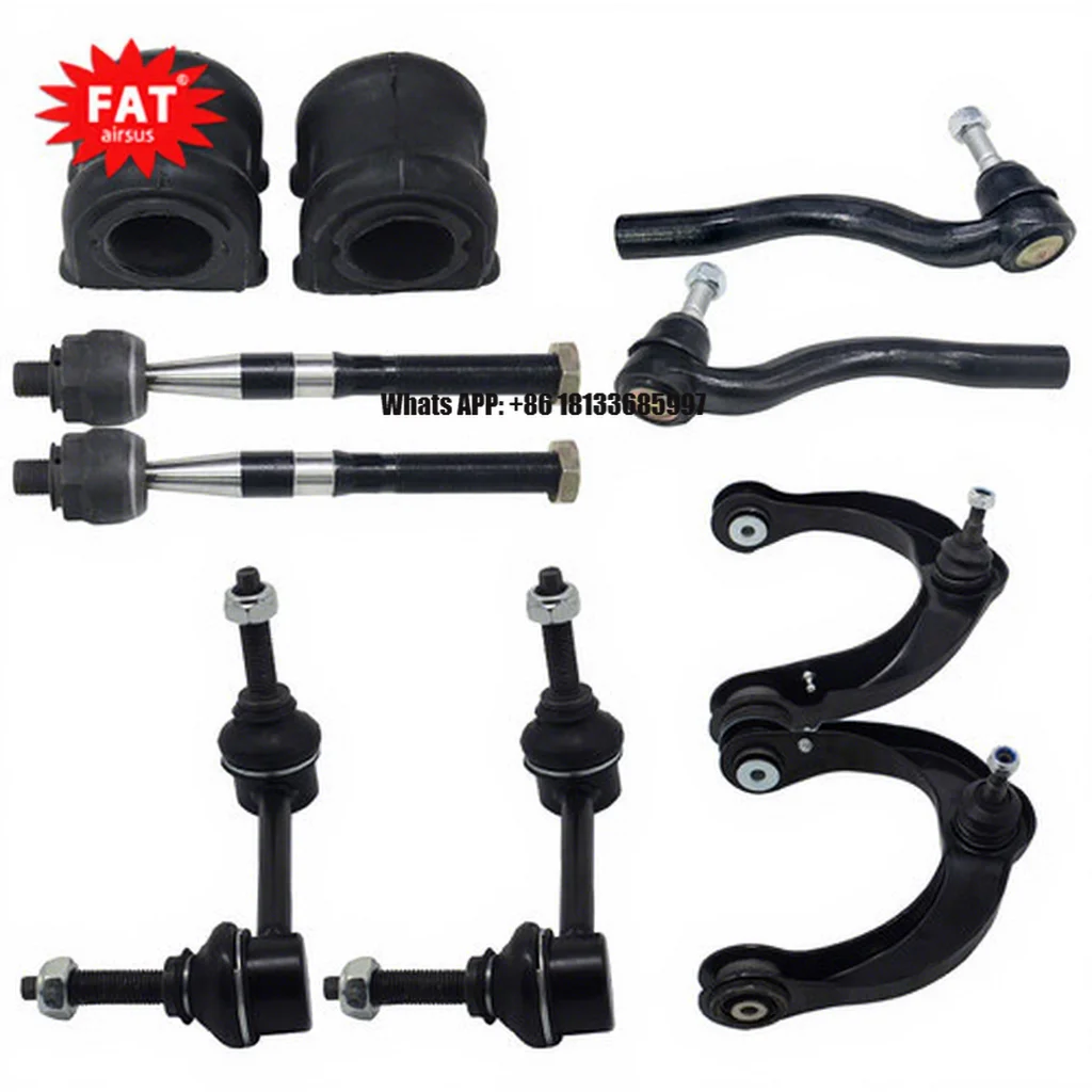 

10 Pcs Set Air Suspension Front Control Arm Inner Tie Rod End Stabilize Bar With Bushing for Jeep Grand Cherokee WK2 68217808AB